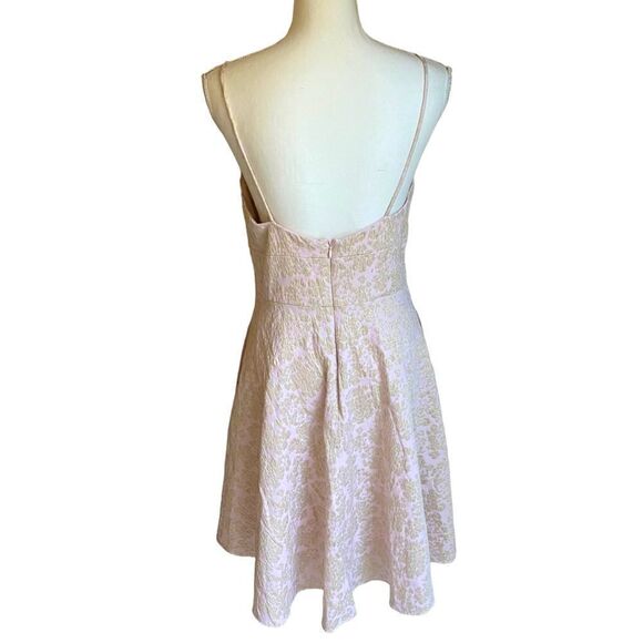 Badgley Mischka Pink Hue Tapestry Dress Size 8 - Picture 5 of 7